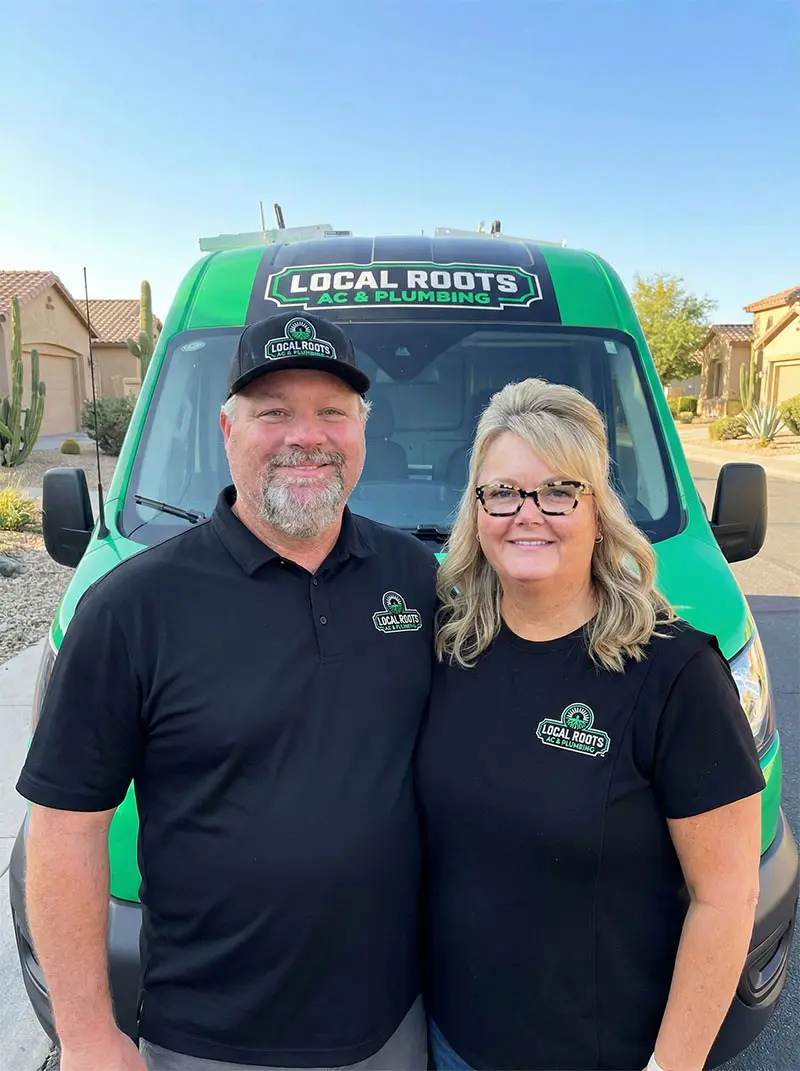 Chris and Stacia Hays, owners of Local Roots AC & Plumbing
