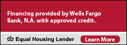 Apply for financing through Wells Fargo with approved credit